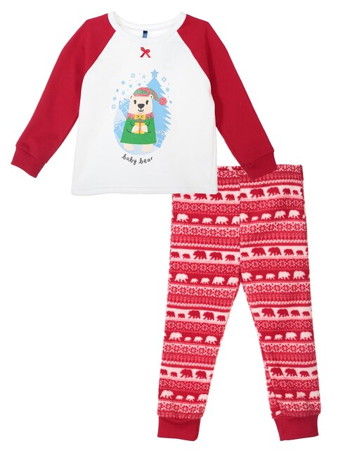 Conjunto pijama Weekend Baby con diseño navideño para bebé niña en SB
