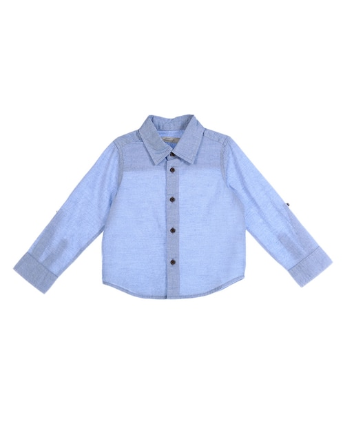 Camisa casual Weekend Baby de algodón manga larga para niño