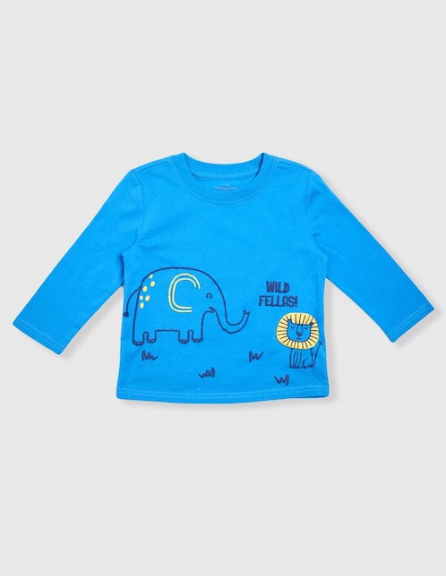 Playera manga larga para bebé niño 1