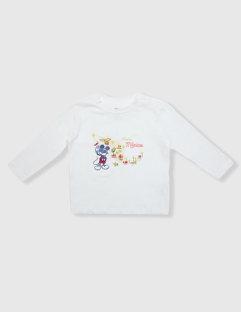 Playera Mickey Mouse Disney manga larga para niño 1