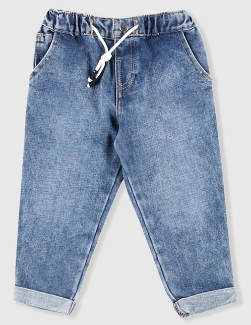 Jeans relaxed amplio deslavado para niño 1