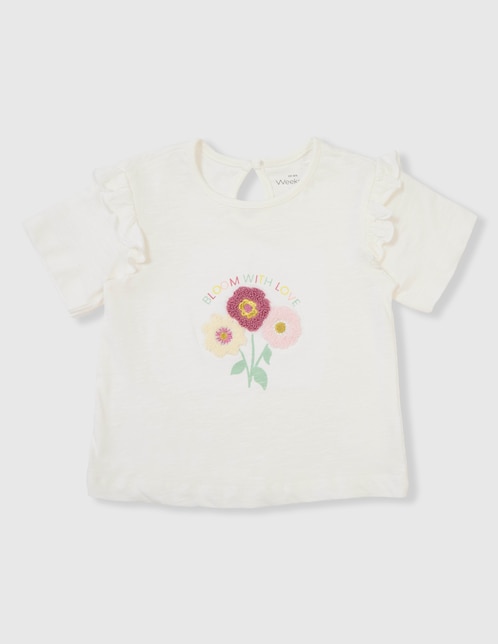 PLAYERA WEEKEND BA, 2T (2 AÑOS), HUESO