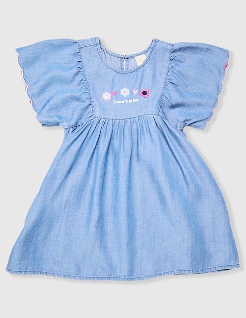 Vestido manga amplia para niña 1