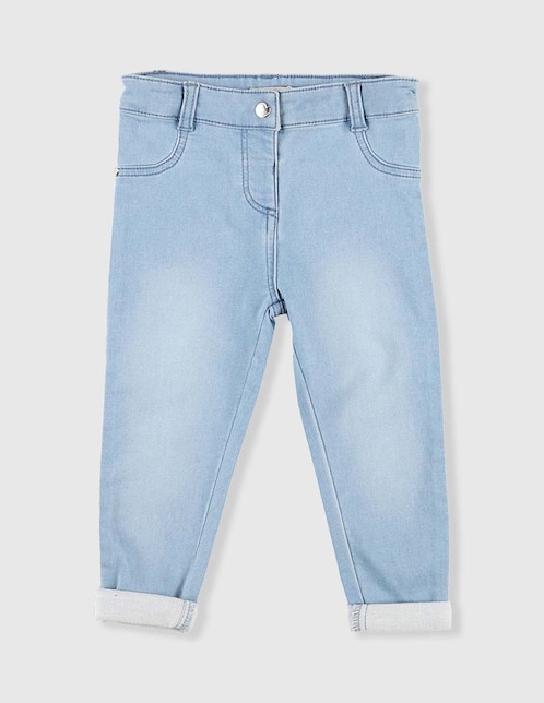 Jeans straight deslavado para niño 1