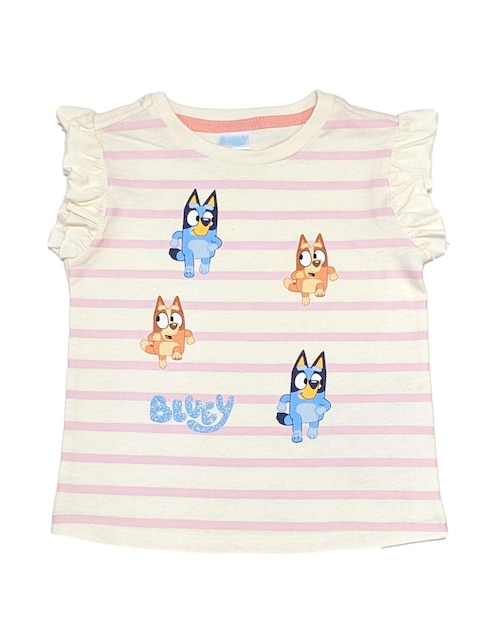 Playera Bluey y Bingo manga corta para niña 1
