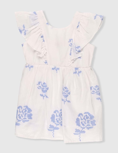 Vestido manga volantes para bebé niña 1