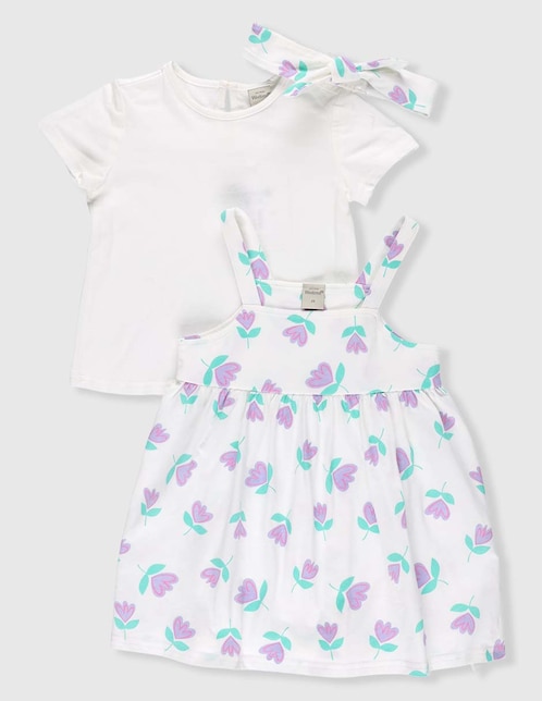 Vestido manga corta para niña 1