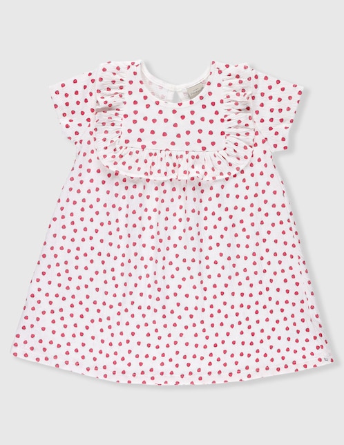 Vestido manga cap para niña 1