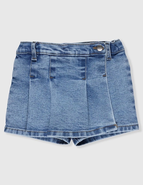 Falda short Weekend Baby de mezclilla para niña