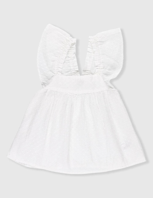 Vestido manga mariposa para niña 1