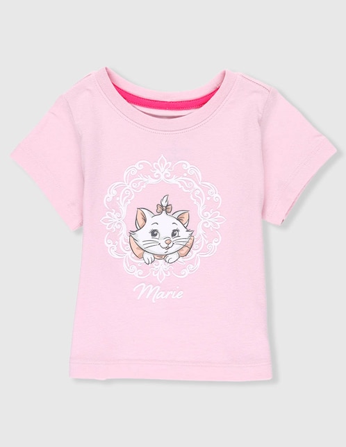 Playera Marie Los Aristogatos manga corta para niña 1