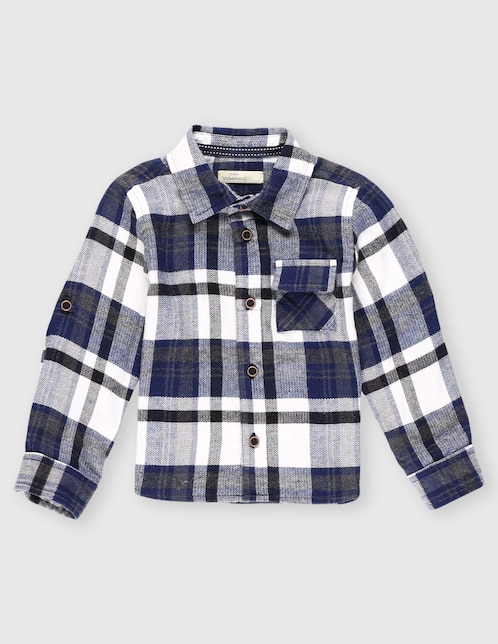 Camisa casual Weekend Baby de algodón manga larga para niño
