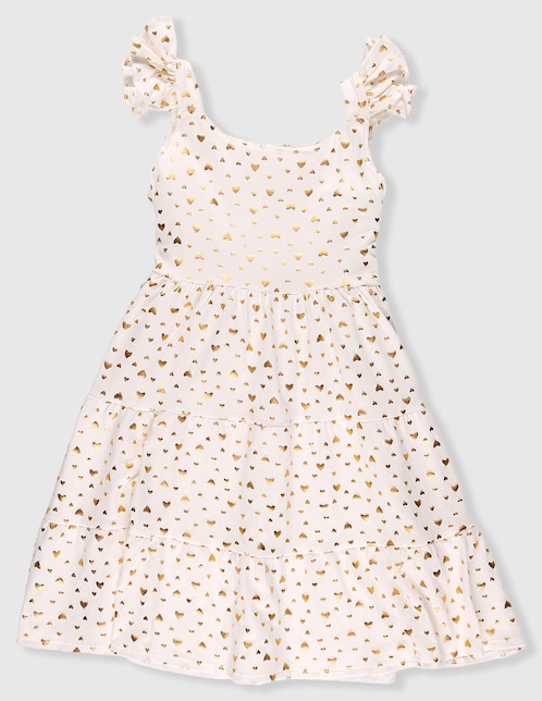 Vestido manga cap para bebé niña 1