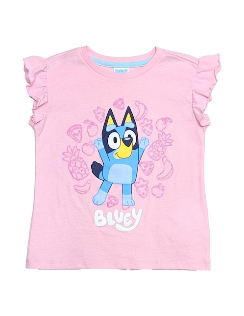 Playera Bluey manga corta para niña 1