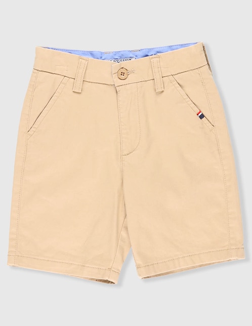 SHORT US POLO, 4, KHAKI USTKB-57-327SB
