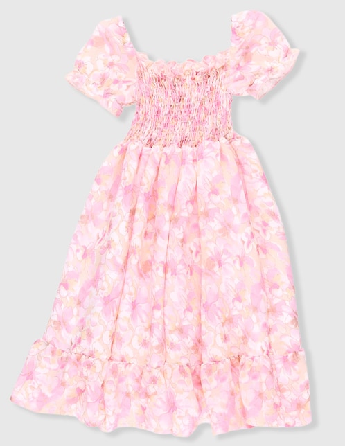 Vestido Chersi manga globo para niña