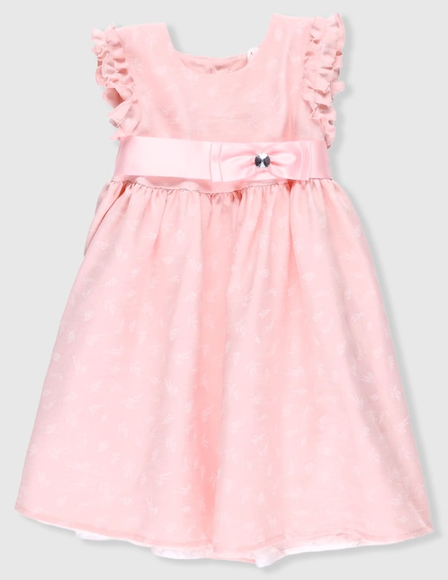 Vestido manga cap para niña 1