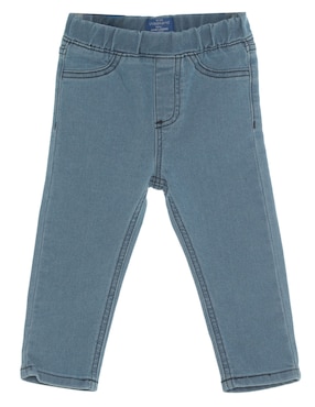 Jeans Slim Weekend Lavado Claro Para Infantil Unisex