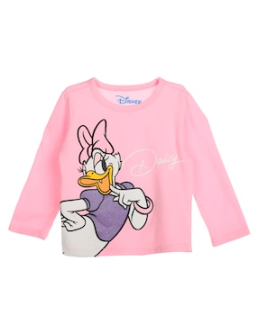 Playera Disney DTR Manga Larga Para Niña