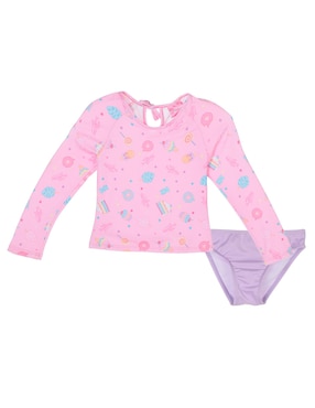 Traje De Baño Completo Mis Pastelitos Para Niña