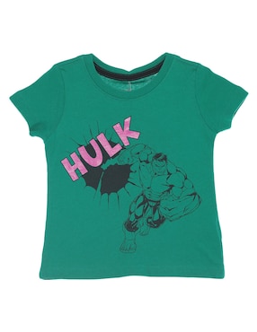 Playera Disney DTR Hulk Manga Corta Para Bebé Niño