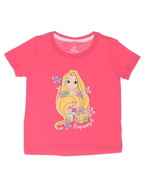 Playera Disney DTR Rapunzel Manga Corta Para Niña