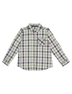 Camisa Casual Weekend Baby De Algodón Manga Larga Para Niño