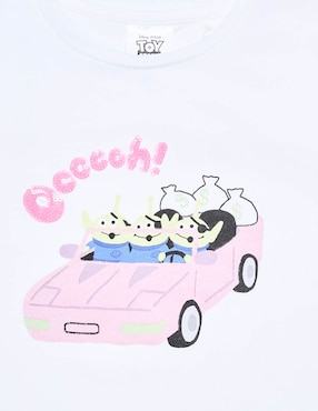 Playera Disney Dtr Toy Story manga corta para niña