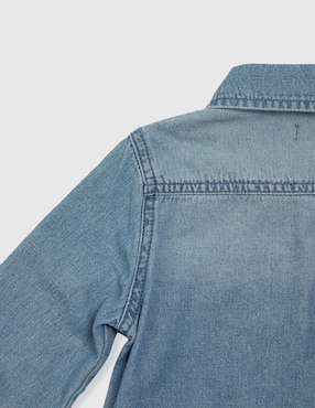 Camisa casual Weekend Baby de mezclilla manga larga para niño