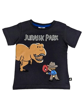 Playera Universal Jurassic World Manga Corta Para Niño