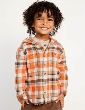 Camisa Casual Old Navy De Algodón Manga Larga Para Niño