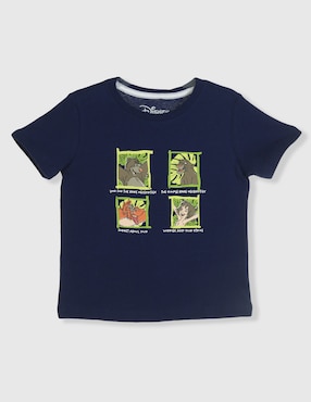 Playera Disney Dtr El libro de la selva manga corta para niño