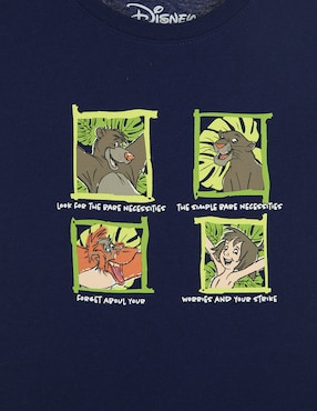 Playera Disney Dtr El libro de la selva manga corta para niño
