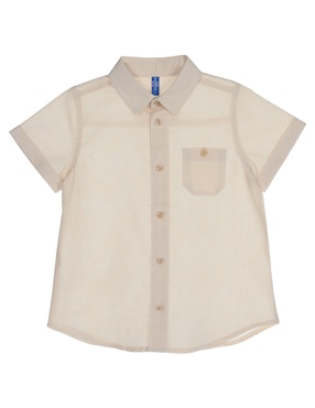 Camisa Casual Weekend Baby De Algodón Manga Corta Para Bebé Niño