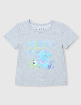 Playera Disney DTR Monster Inc manga corta para niño