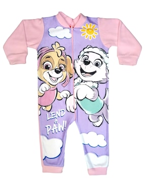 Mameluco Paw Patrol De Polar Fleece Para Bebé Niña