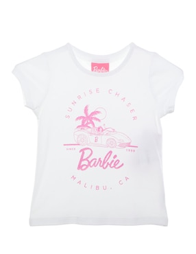 Playera Mattel Barbie Manga Corta Para Bebé Niña