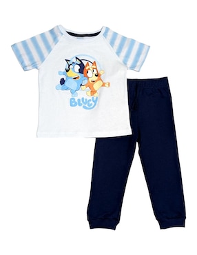 Conjunto Bluey De Algodón Para Niño 2 Piezas