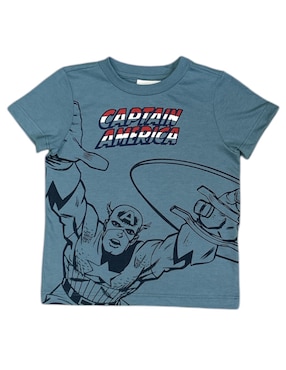 Playera Marvel Manga Corta Para Niño