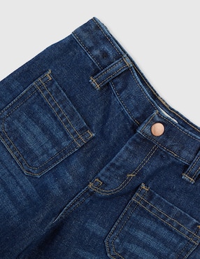 Jeans straight Weekend Baby lavado obscuro para niña