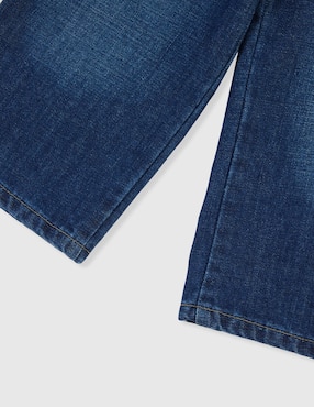 Jeans straight Weekend Baby lavado obscuro para niña