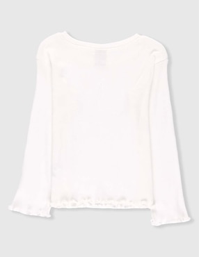 Playera Weekend Baby manga larga para bebé niña