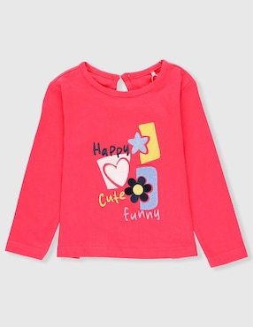 Playera Weekend Baby manga larga para bebé niña