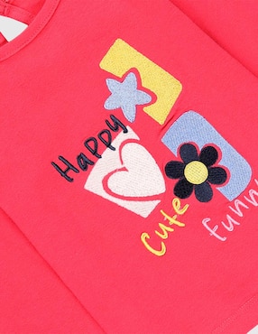 Playera Weekend Baby manga larga para bebé niña