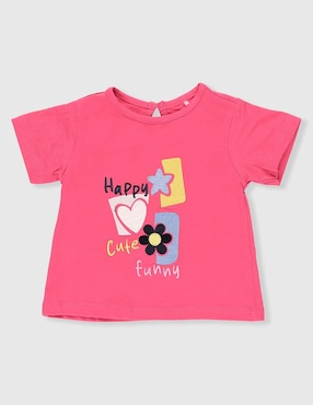 Playera Weekend Baby manga corta para bebé niña