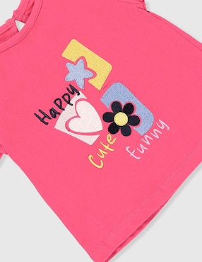 Playera Weekend Baby manga corta para bebé niña