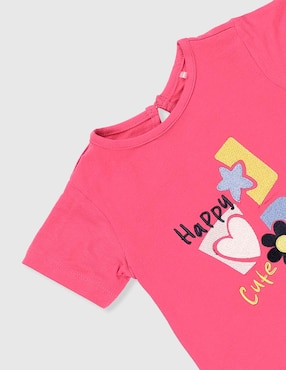 Playera Weekend Baby manga corta para bebé niña