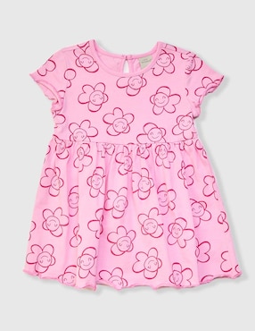 Vestido Weekend Baby manga cap para bebé niña