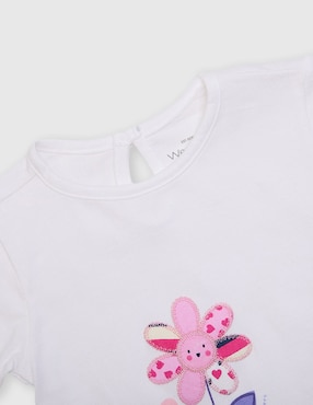 Playera Weekend Baby manga corta para niña
