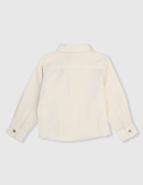 Camisa casual Weekend Baby de algodón manga larga para niño